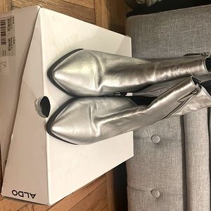 Silver Aldo Boots